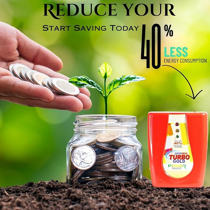 Max Turbo Gold Power & Money Saver, Saves up to 40% Electricity Bill (Pack of 1)
