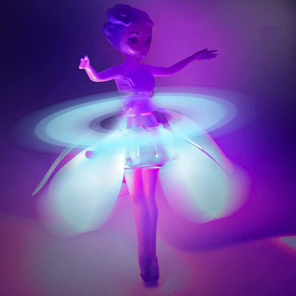 Magical Flying Fairy Doll, Hand Sensor Control, USB Powered, Sky Dancers Flying Princess Doll with Hand Sensor for Girls and Boys