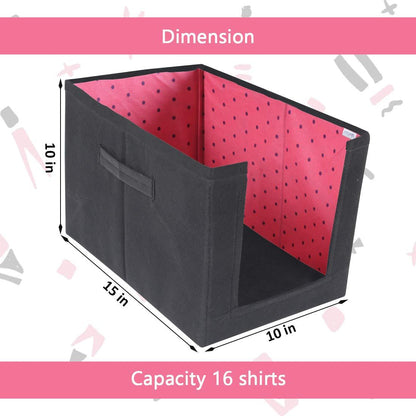 Closet Organizer-Foldable Shirts and Clothing Organizer Stackers(Pack of 2)