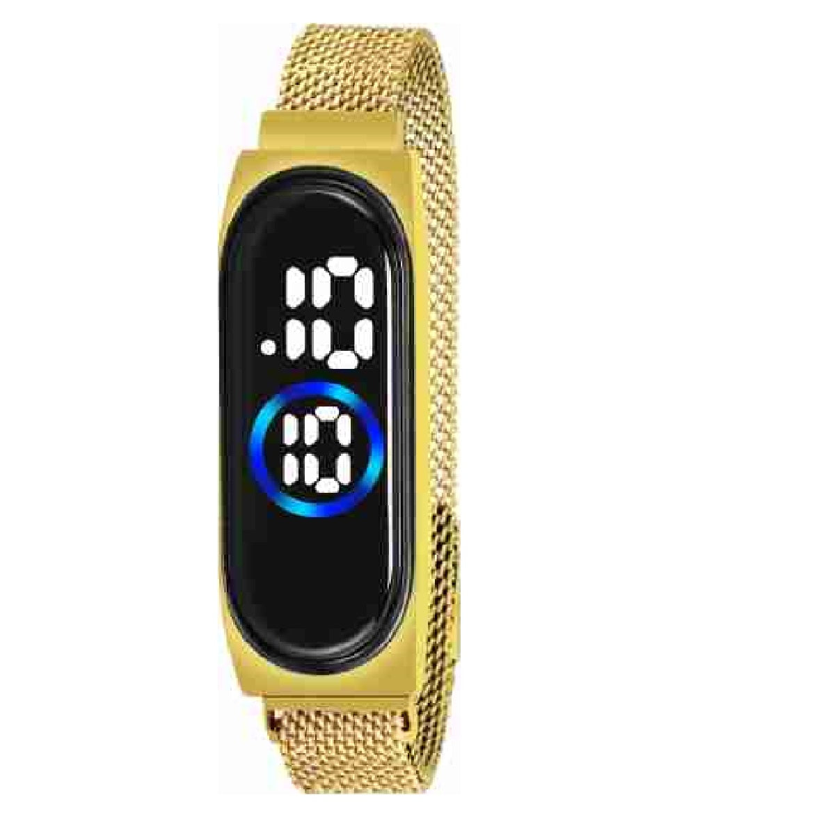 Women's Oval Magnetic Golden Wrist Watch