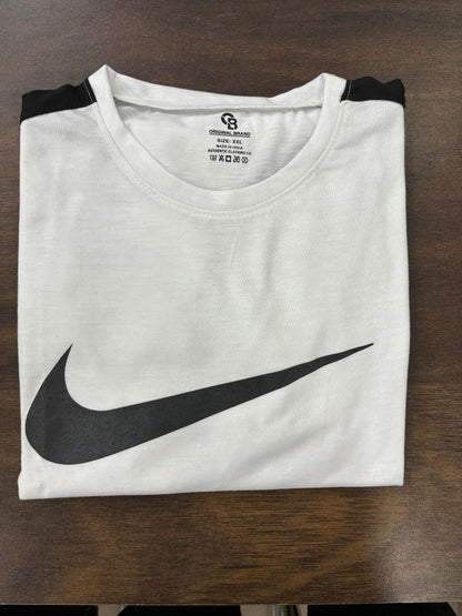 Men's Cotton Round Neck White T-shirt