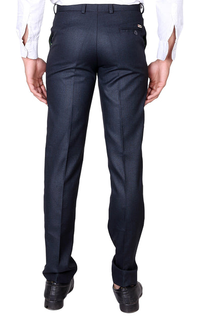 Poly Cotton Solid Slim Fit Formal Trouser for Men