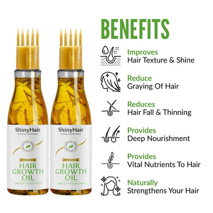 Shiny Hair Growth Oil Enriched With Real Herbs 110ml (Pack of 2)