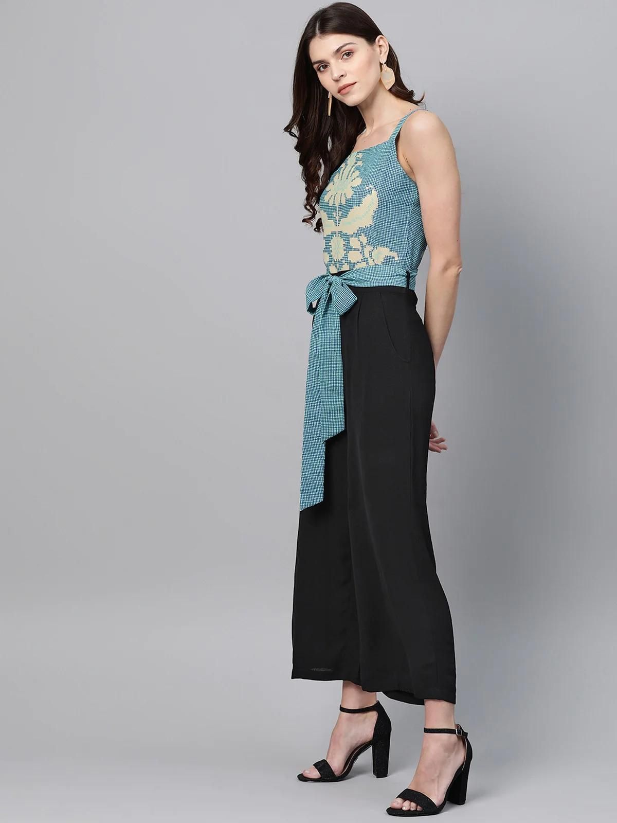 PANNKH Multicolor Printed Yoke Jumpsuit