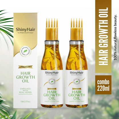 Shiny Hair Growth Oil Enriched With Real Herbs 110ml (Pack of 2)