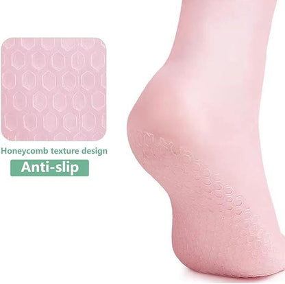 Silicone Gel Heel Socks Anti Slip For Dry Cracked Feet