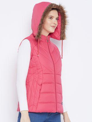 Women's Winter Wear Solid Parka Jacket