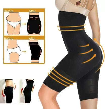 4-in-1 Shaper - Quick Slim Shape Wear Tummy, Back, Thighs, Hips - Black/ Effective Seamless Tummy Tucker (Assorted Colour)