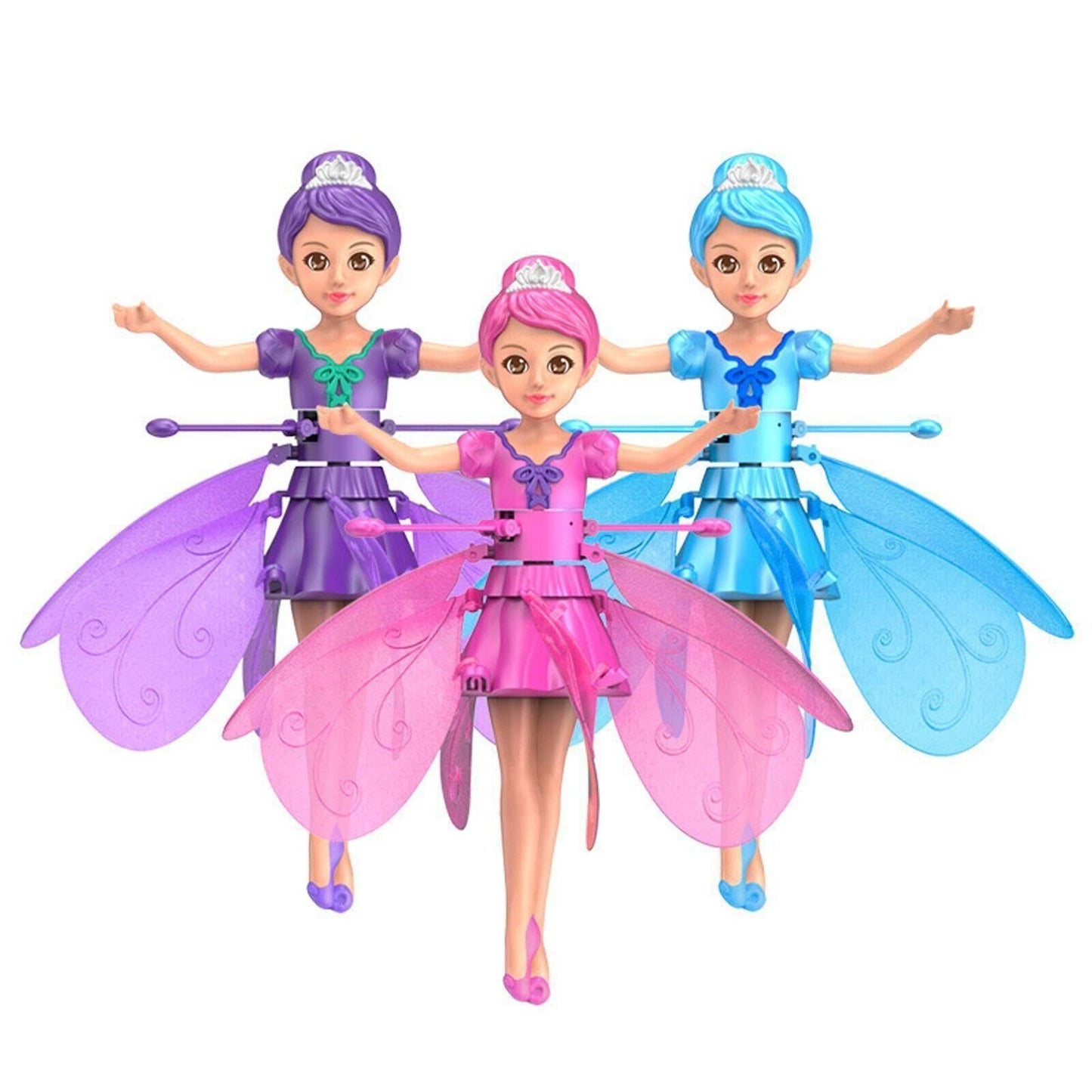 Magical Flying Fairy Doll, Hand Sensor Control, USB Powered, Sky Dancers Flying Princess Doll with Hand Sensor for Girls and Boys