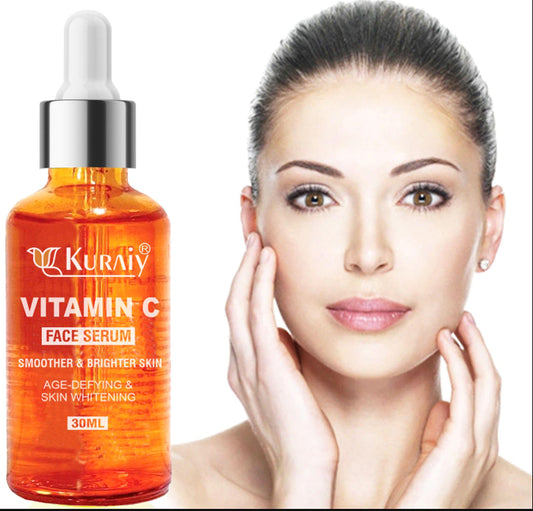 Kuraiy Best Vitamin C Brightening Skin Face Serum | Fades Dark Spots & Hyper Pigmentation | Experience Glowing Skin | Dermatologically Tested | For Men & Women | All Skin Type  (30 ml)