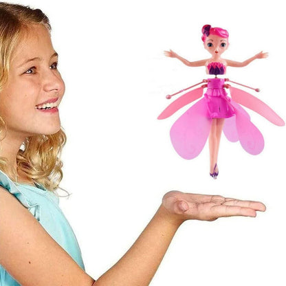 Magical Flying Fairy Doll, Hand Sensor Control, USB Powered, Sky Dancers Flying Princess Doll with Hand Sensor for Girls and Boys