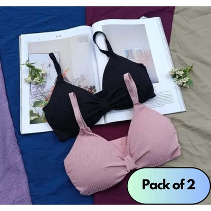 Seamless Padded Bra Pack of 2