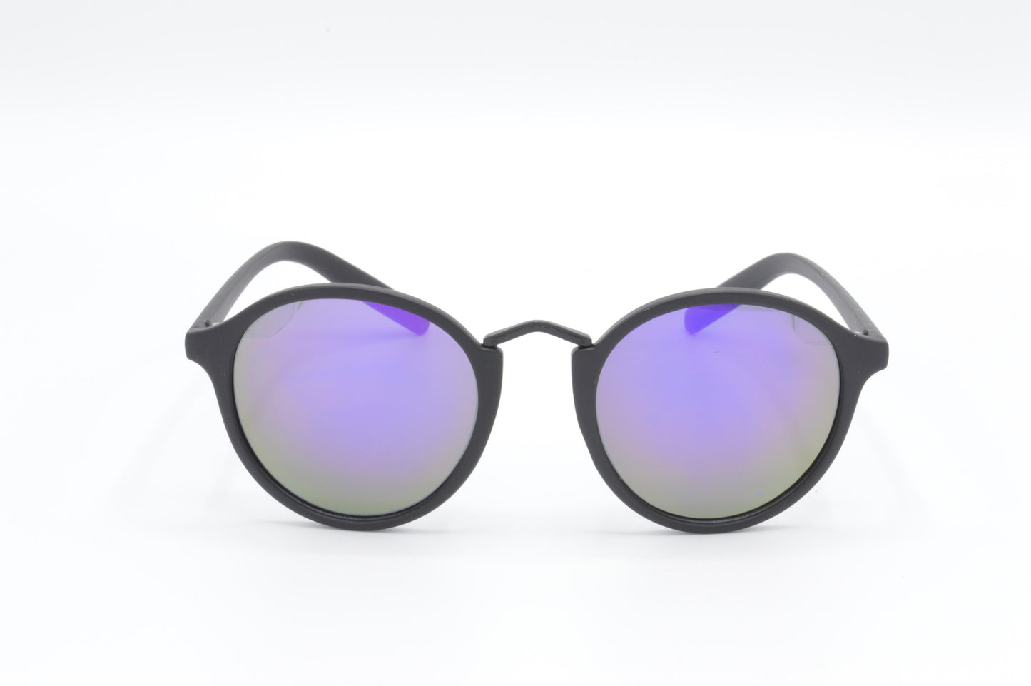 HRINKAR Mirrored & UV Protection Elegant Grey Round Unisex Sunglasses