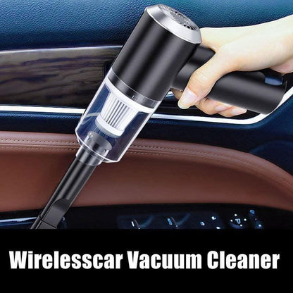 Vacuum Cleaner Dust Collection/Lighting 2 in 1 Car Vacuum Cleaner 120W High-Power Handheld Wireless Vacuum Cleaner Home Car Dual-use Portable USB Rechargeable Set of 1 Black, Cloth Filter