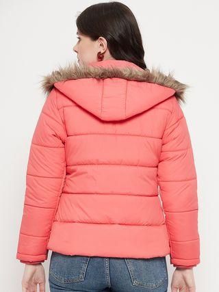 Women's Winter Wear Solid Parka Jacket