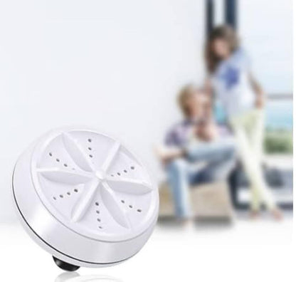 2 in 1 Mini Portable Rotating Ultrasonic Turbine Washer