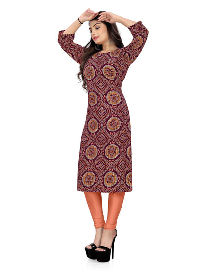 Women's Printed Crepe Kurtis�